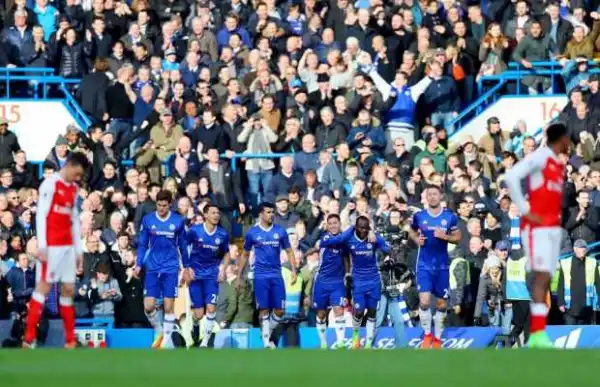 Premier League: Chelsea go 12 points clear after 3-1 win over Arsenal
